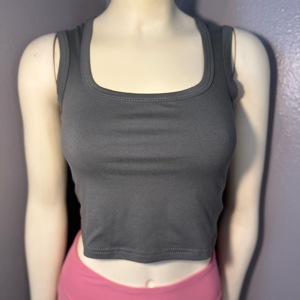 Shein Cropped Tank Gray